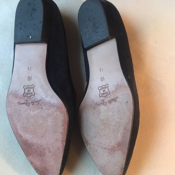 Vintage & Classic & Made in Italy!!! Navy Flats! 10 - Picture 4 of 9